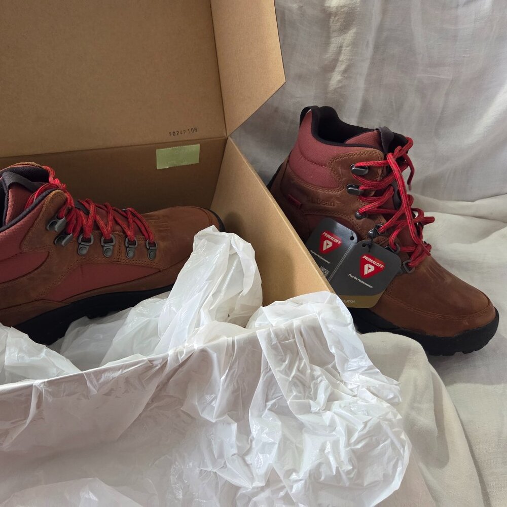 L.L. BEAN Men Urban Storm Boots Mid Waterproof Sz 8.5 Oakwood Brown NIB NEW $170
